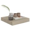 Floating Wall Shelves 4 pcs Oak 9.1"x9.3"x1.5" MDF