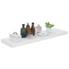 Floating Wall Shelves 4 pcs High Gloss White 35.4"x9.3"x1.5" MDF