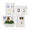 Wall Storage Organizer with Clips for Home Office Decor