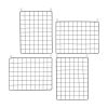 Wall Storage Organizer with Clips for Home Office Decor