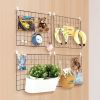 Wall Storage Organizer with Clips for Home Office Decor